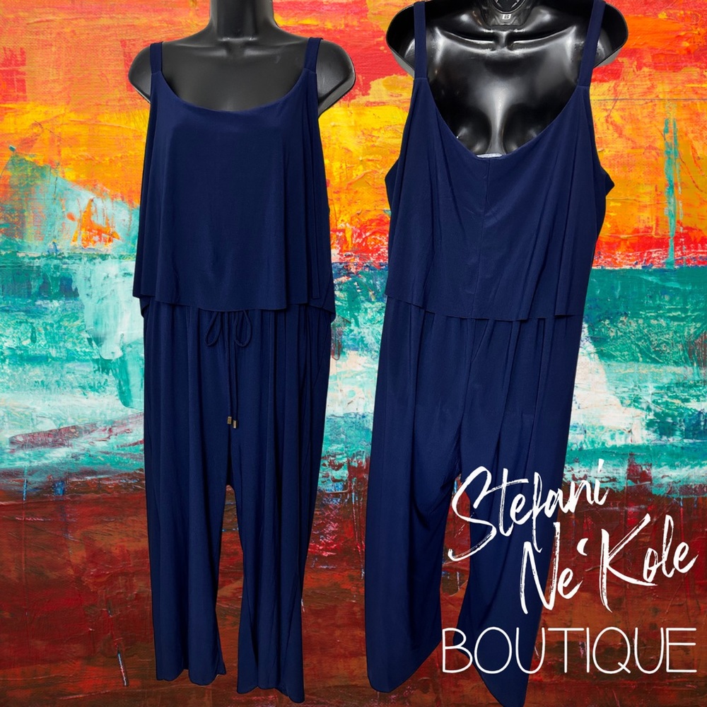 Navy Jumpsuit 3x NWOT